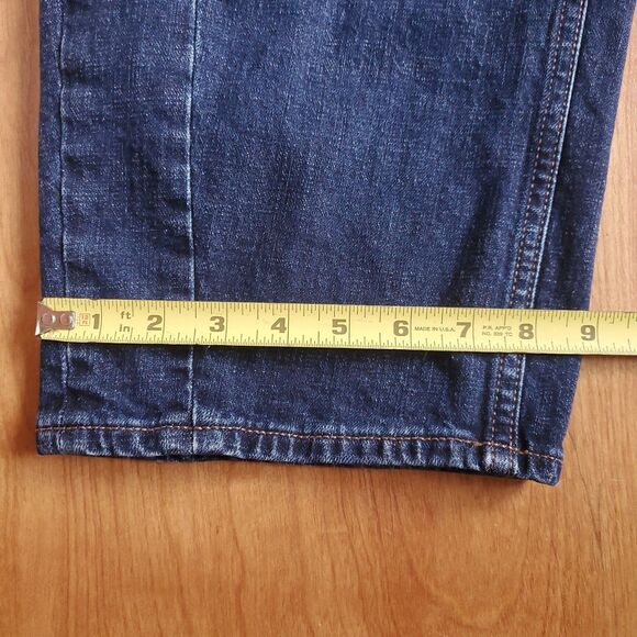 Old Navy High Rise Barrel Leg Jeans Size 16 Dark Wash 34 x 24 Baggy 672551 - Picture 12 of 12